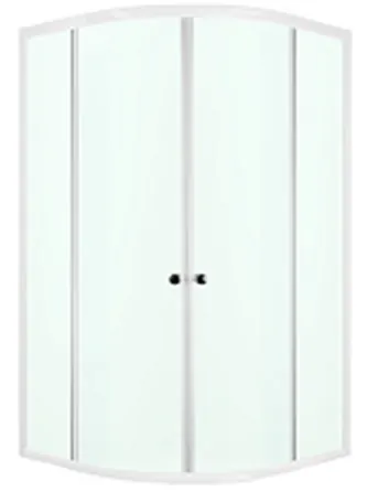 Уголок душевой Domani-Spa  800х800х1950 Fit 88 high G 38944, прозрачное стекло, сливной комплект